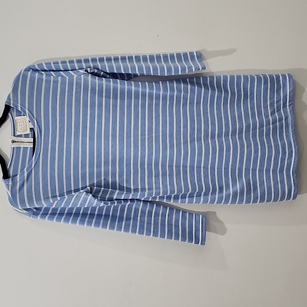 Sail To Sable Long Sleeve Stripe Dress